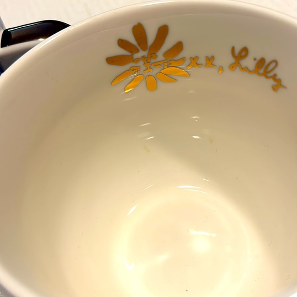 Lilly Pulitzer Gold Handle Ceramic Coffee Cups - Picture 5 of 6